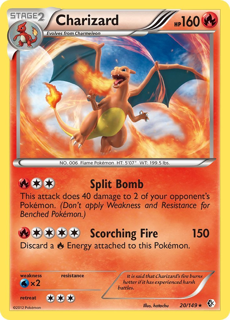 Charizard (20/149) (Cosmos Holo) (Blister Exclusive) [Black & White: Boundaries Crossed] - Dark Crystal Cards