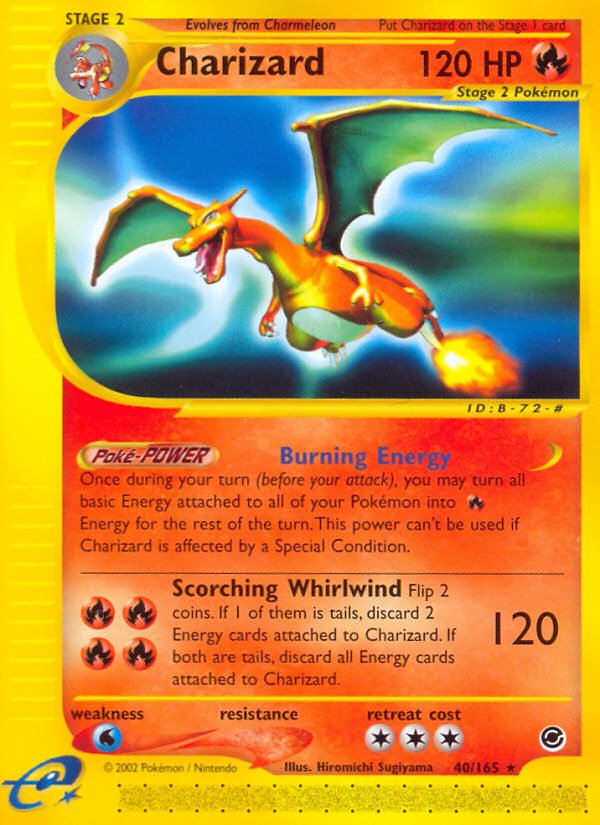 Charizard (40/165) [Expedition: Base Set] - Dark Crystal Cards