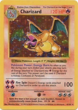 Charizard (4/102) [Base Set Shadowless Unlimited] - Dark Crystal Cards