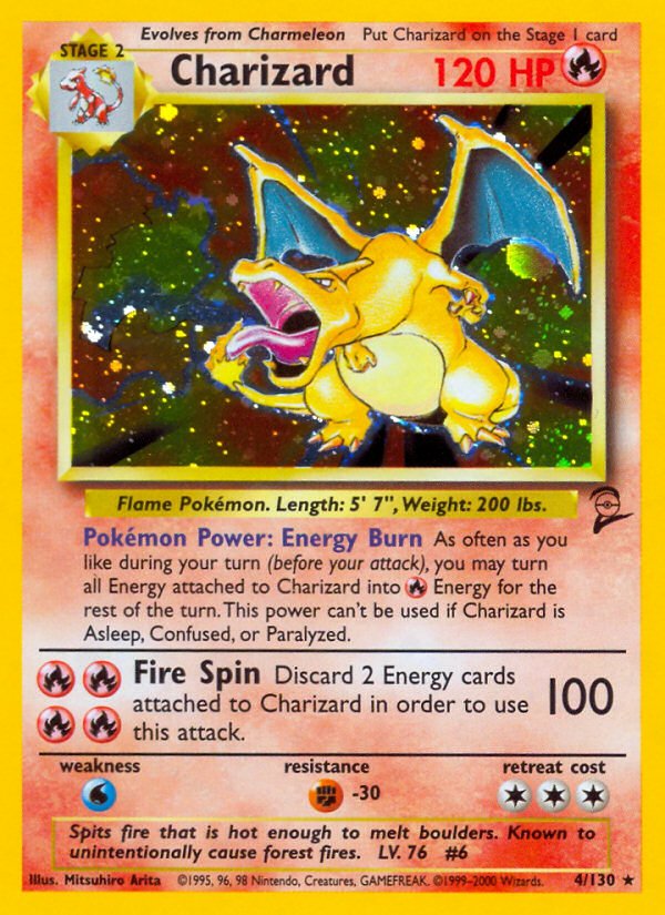 Charizard (4/130) [Base Set 2] - Dark Crystal Cards