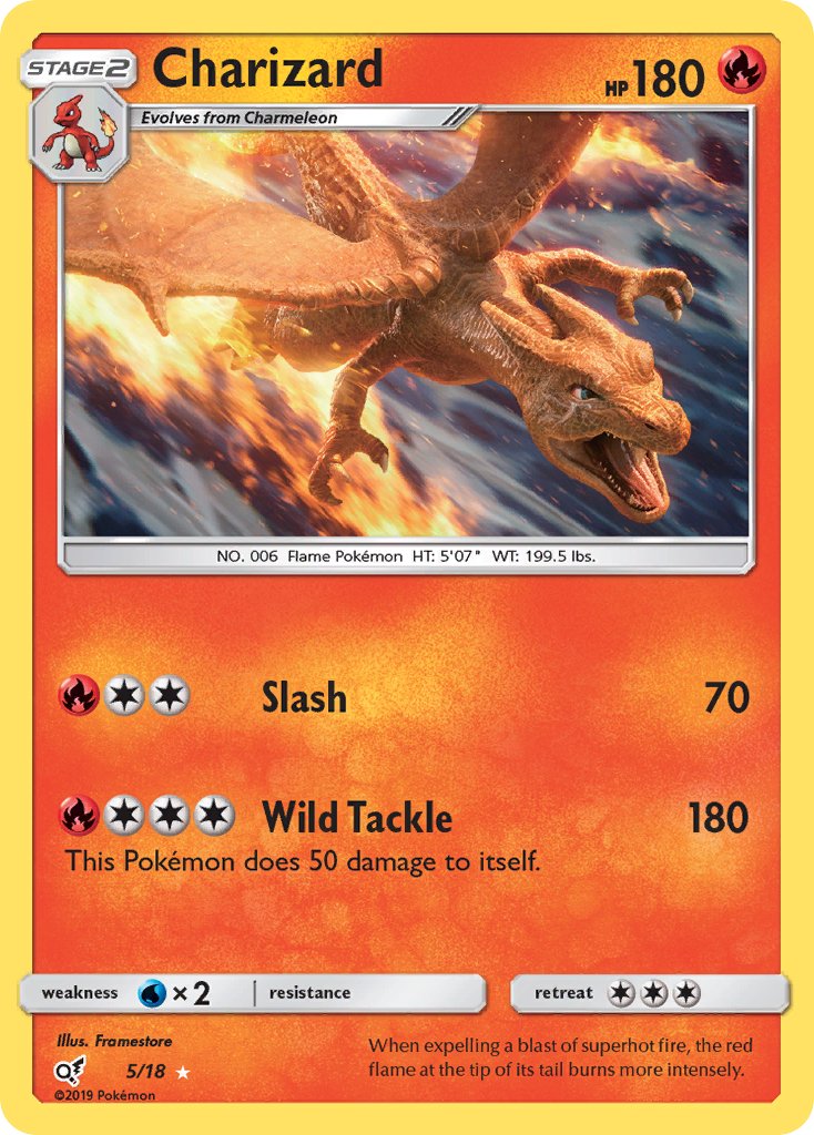 Charizard (5/18) [Sun & Moon: Detective Pikachu] - Dark Crystal Cards