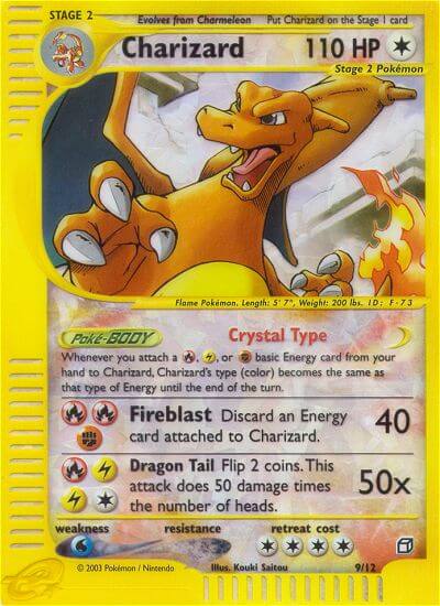 Charizard (9/12) [Box Topper] - Dark Crystal Cards