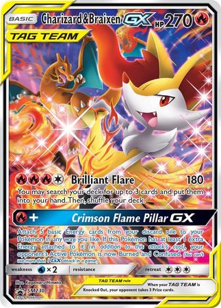 Charizard & Braixen GX (SM230) (Jumbo Card) [Sun & Moon: Black Star Promos] - Dark Crystal Cards