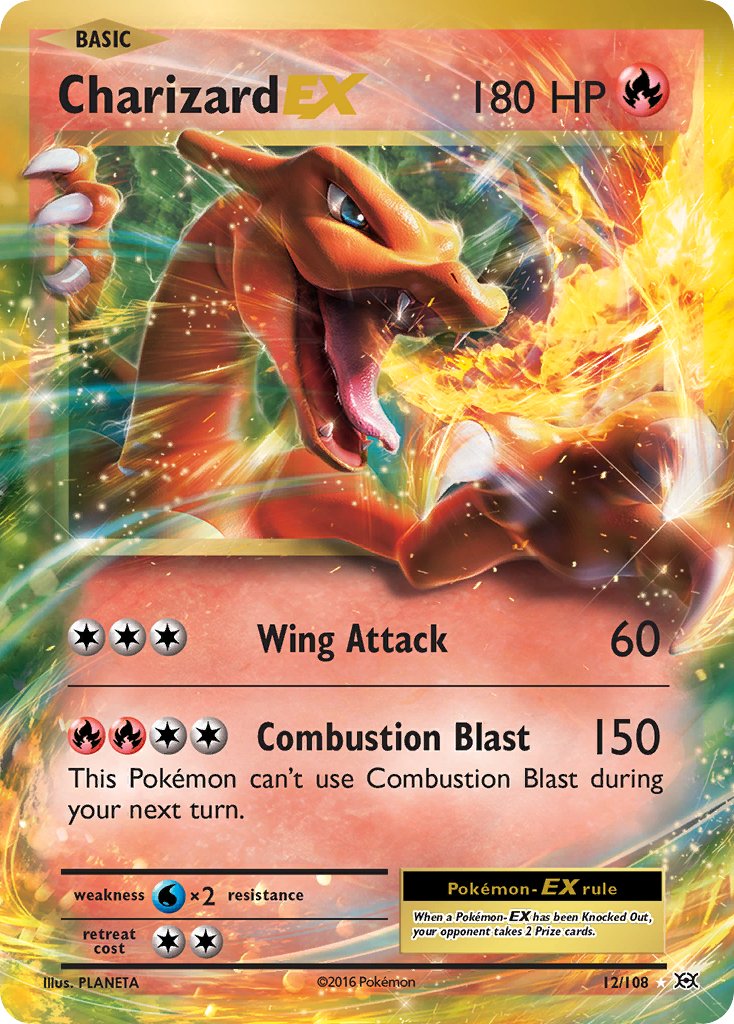 Charizard EX (12/108) [XY: Evolutions] - Dark Crystal Cards