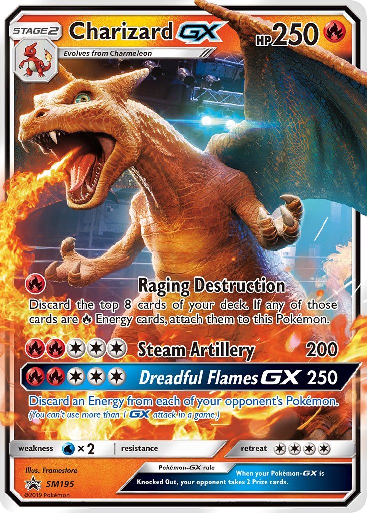 Charizard GX (SM195) [Sun & Moon: Black Star Promos] - Dark Crystal Cards