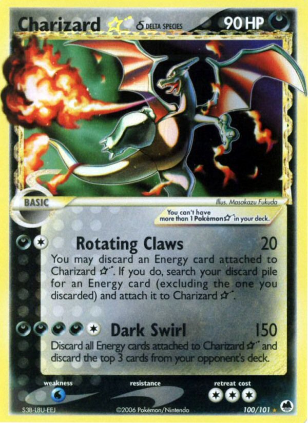 Charizard Star (100/101) (Delta Species) [EX: Dragon Frontiers] - Dark Crystal Cards