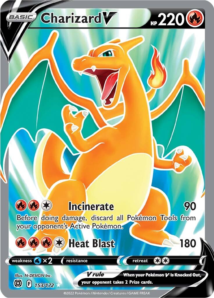 Charizard V (153/172) [Sword & Shield: Brilliant Stars] - Dark Crystal Cards