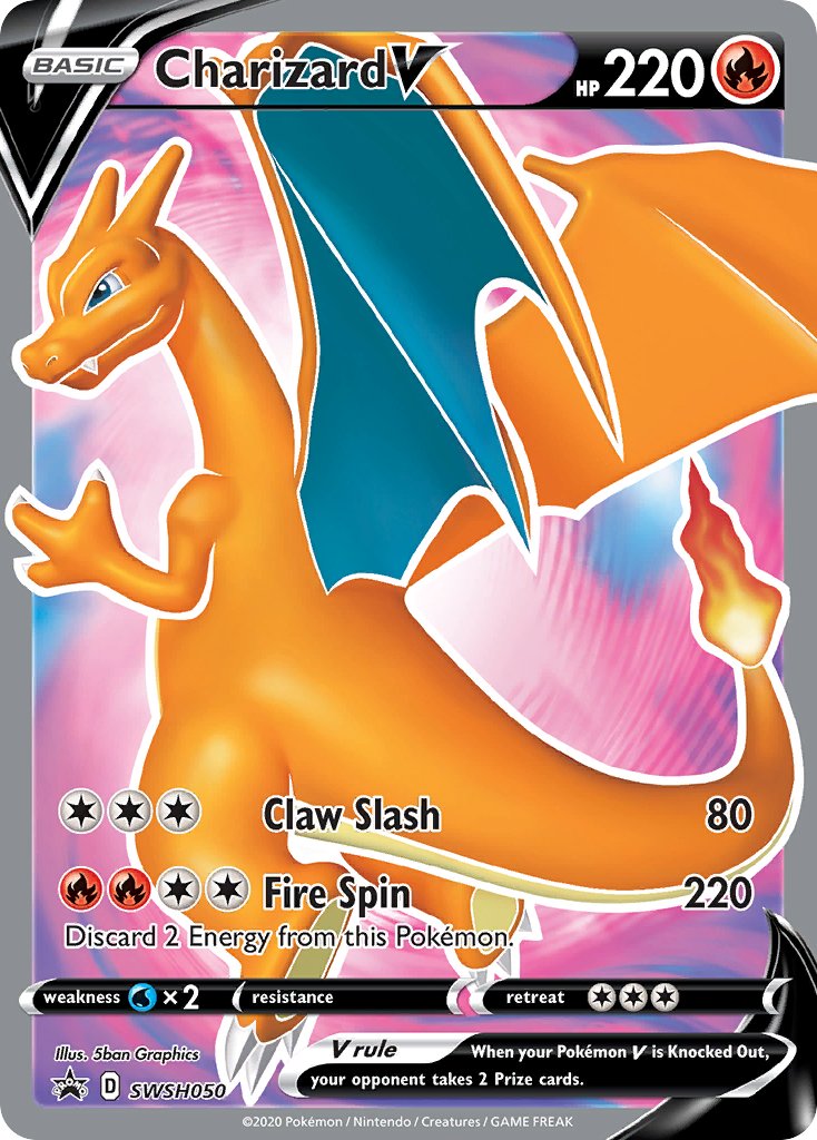 Charizard V (SWSH050) [Sword & Shield: Black Star Promos] - Dark Crystal Cards