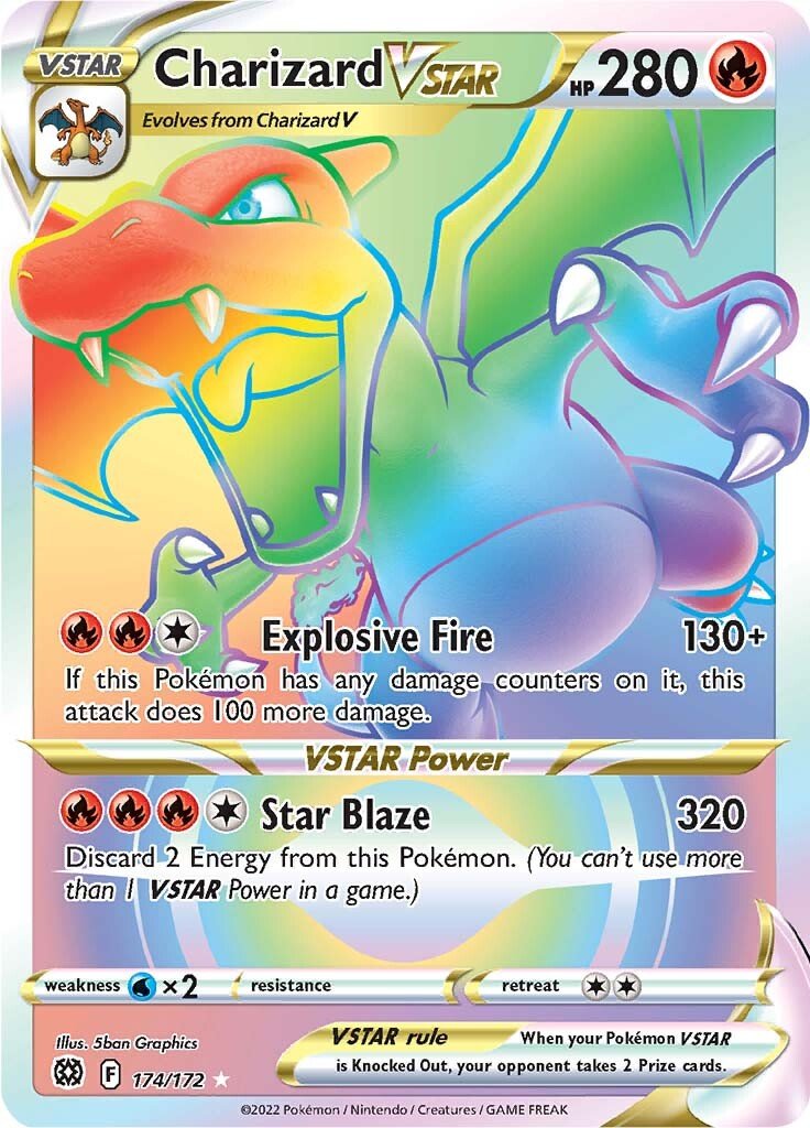 Charizard VSTAR (174/172) [Sword & Shield: Brilliant Stars] - Dark Crystal Cards