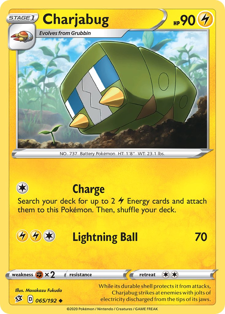 Charjabug (065/192) [Sword & Shield: Rebel Clash] - Dark Crystal Cards