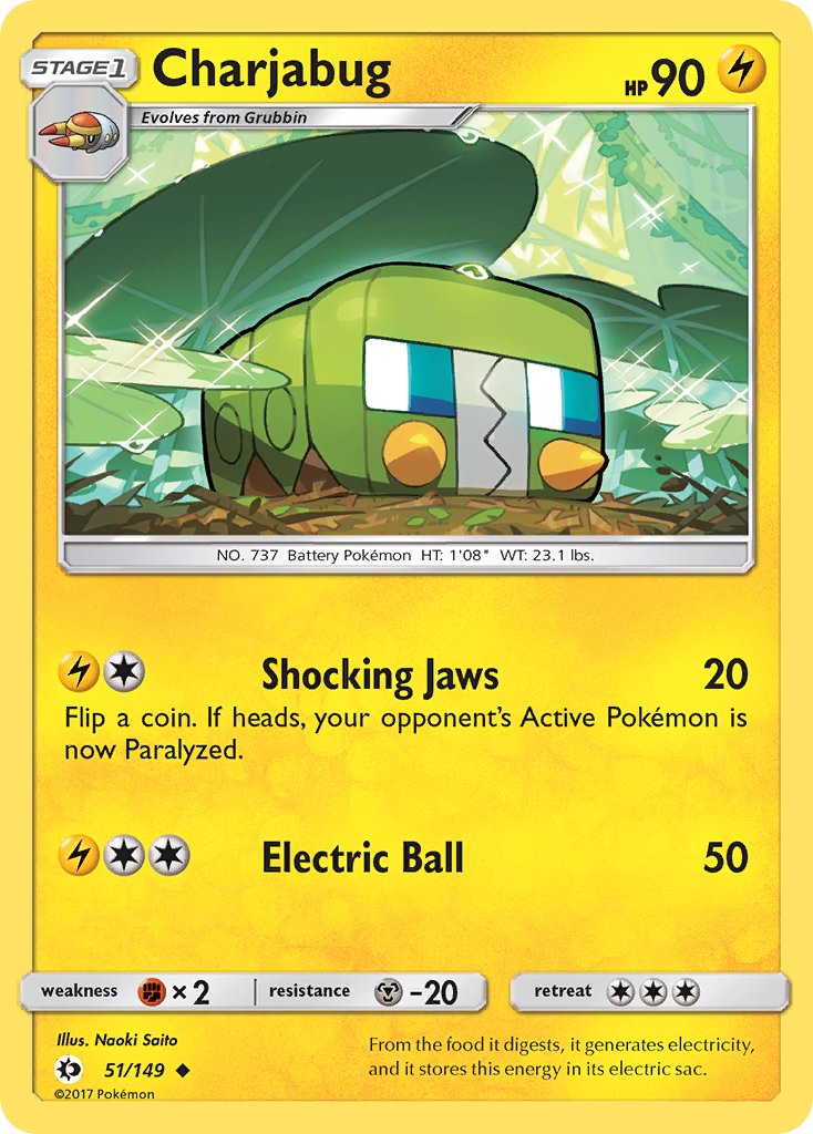 Charjabug (51/149) [Sun & Moon: Base Set] - Dark Crystal Cards