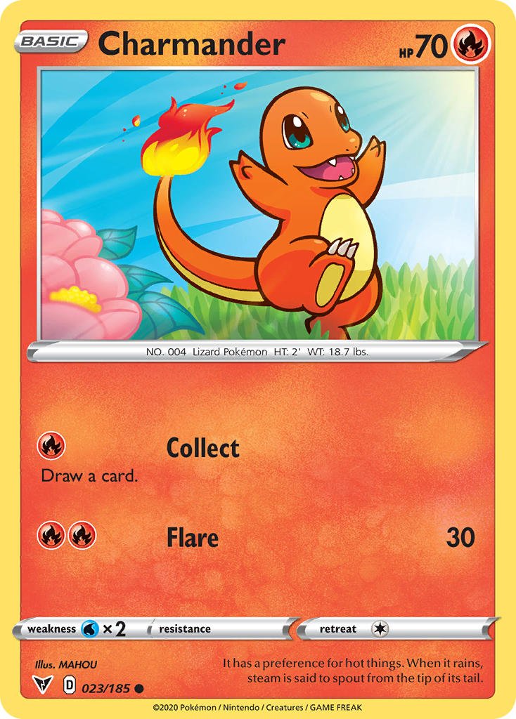 Charmander (023/185) [Sword & Shield: Vivid Voltage] - Dark Crystal Cards