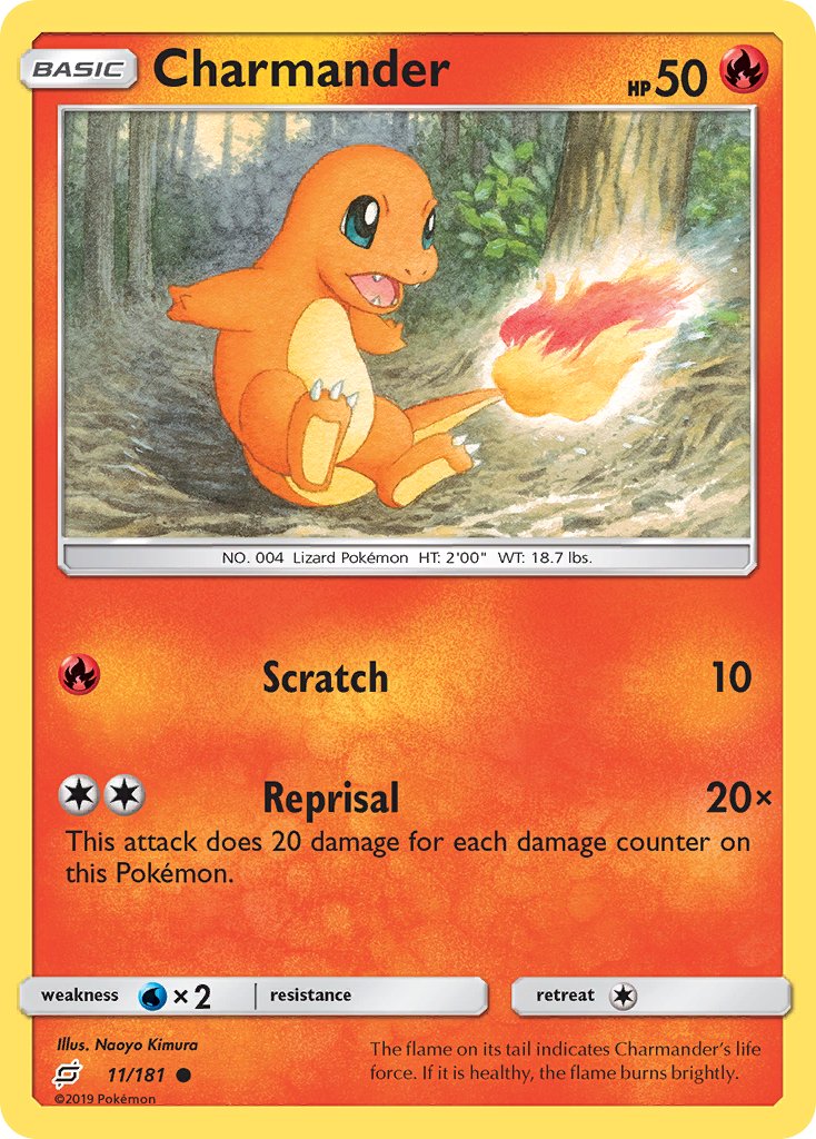 Charmander (11/181) [Sun & Moon: Team Up] - Dark Crystal Cards