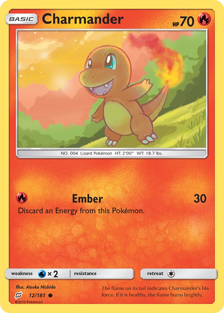 Charmander (12/181) [Sun & Moon: Team Up] - Dark Crystal Cards