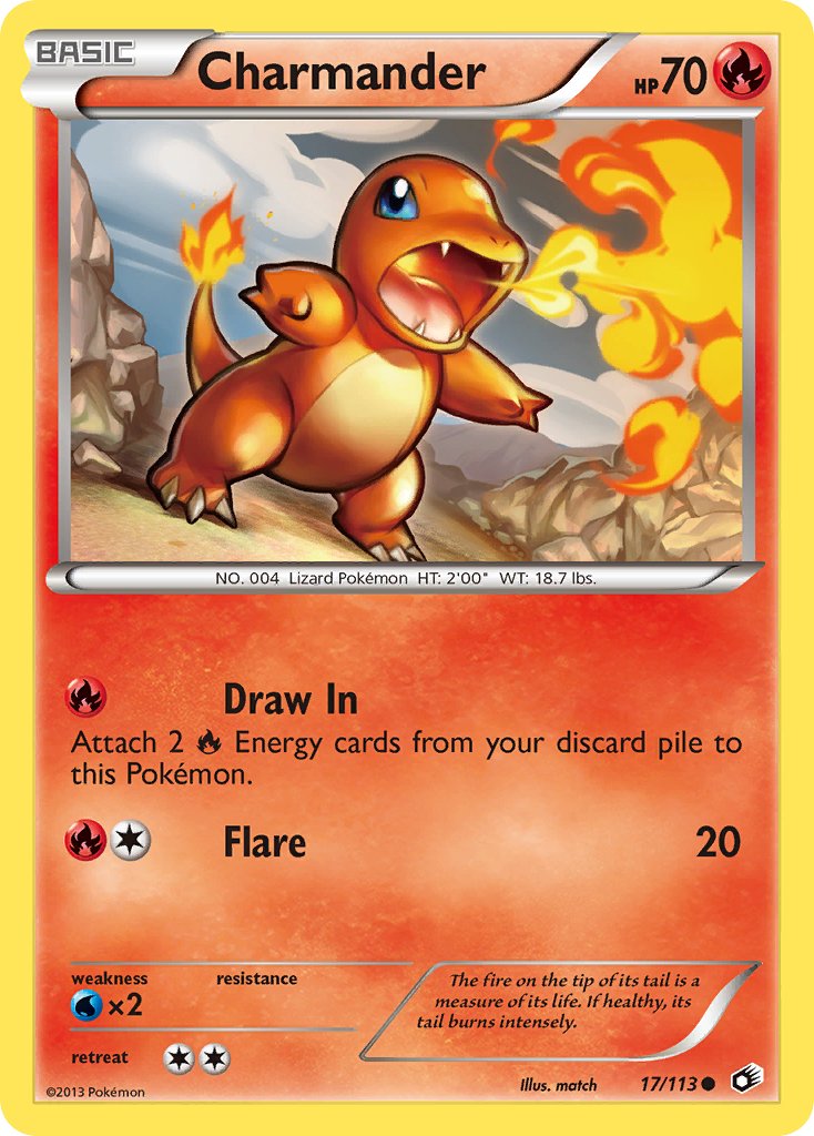 Charmander (17/113) [Black & White: Legendary Treasures] - Dark Crystal Cards