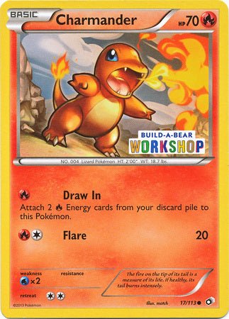 Charmander (17/113) (Build A Bear Workshop Exclusive) [Black & White: Legendary Treasures] - Dark Crystal Cards