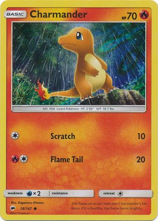 Charmander (18/147) (Premium Collection Promo) [Sun & Moon: Burning Shadows] - Dark Crystal Cards