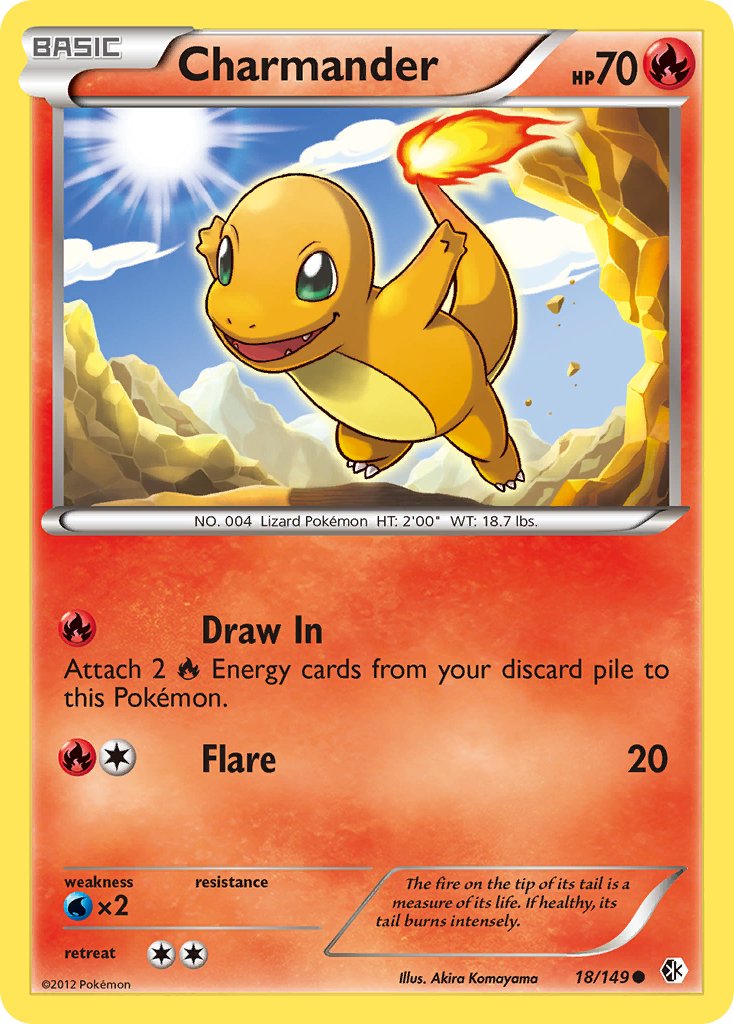 Charmander (18/149) [Black & White: Boundaries Crossed] - Dark Crystal Cards