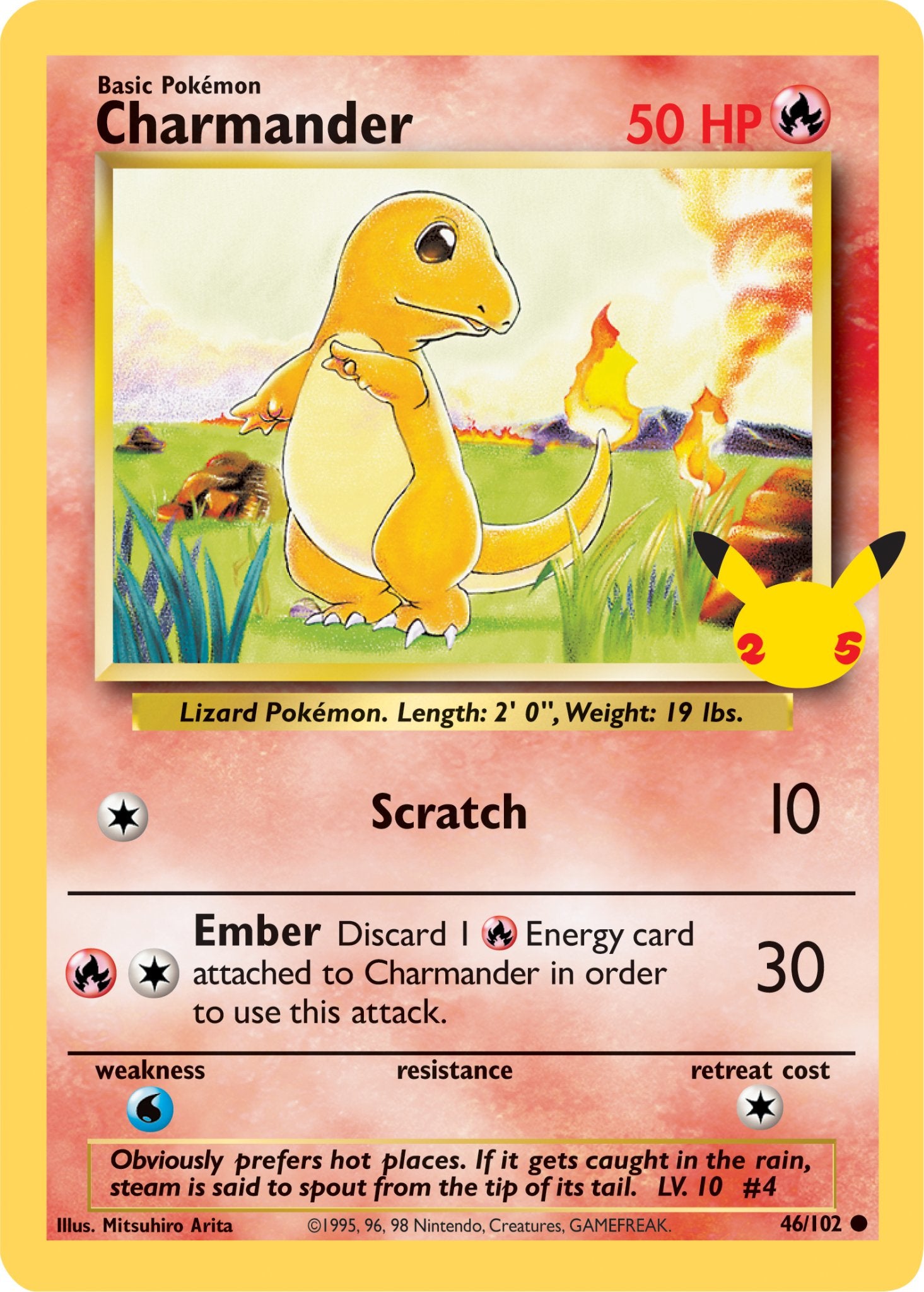 Charmander (46/102) (Jumbo Card) [First Partner Pack] - Dark Crystal Cards