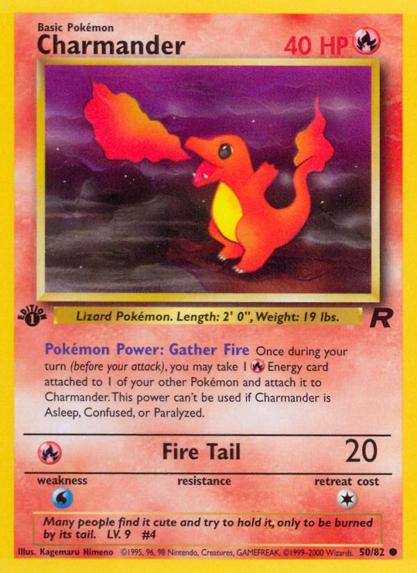 Charmander (50/82) [Team Rocket 1st Edition] - Dark Crystal Cards