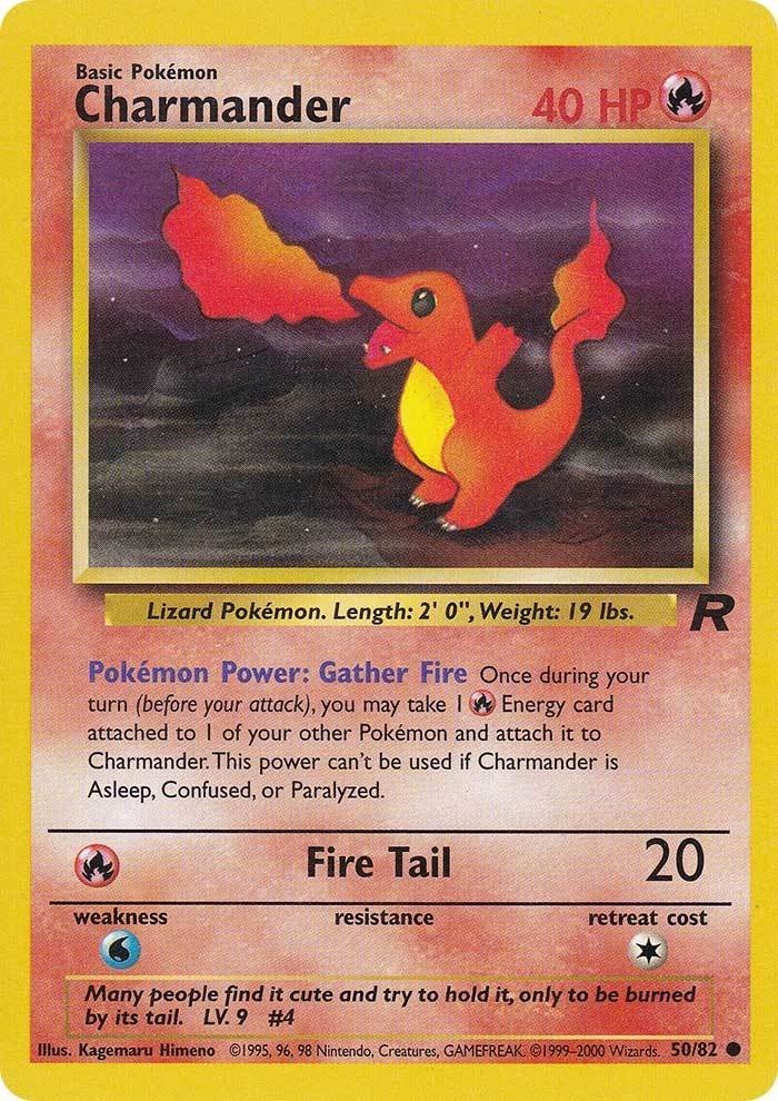 Charmander (50/82) [Team Rocket Unlimited] - Dark Crystal Cards