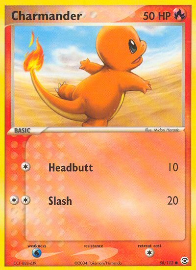 Charmander (58/112) [EX: FireRed & LeafGreen] - Dark Crystal Cards