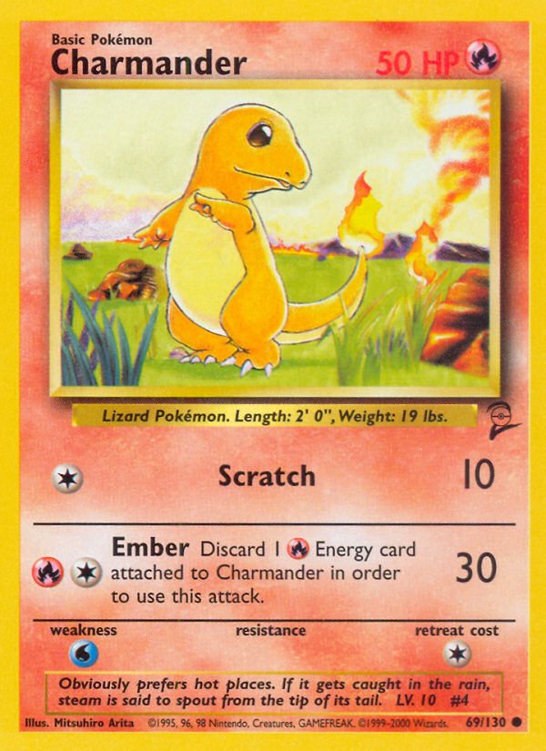 Charmander (69/130) [Base Set 2] - Dark Crystal Cards