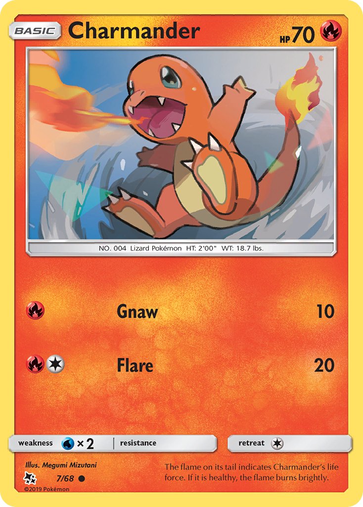 Charmander (7/68) [Sun & Moon: Hidden Fates] - Dark Crystal Cards