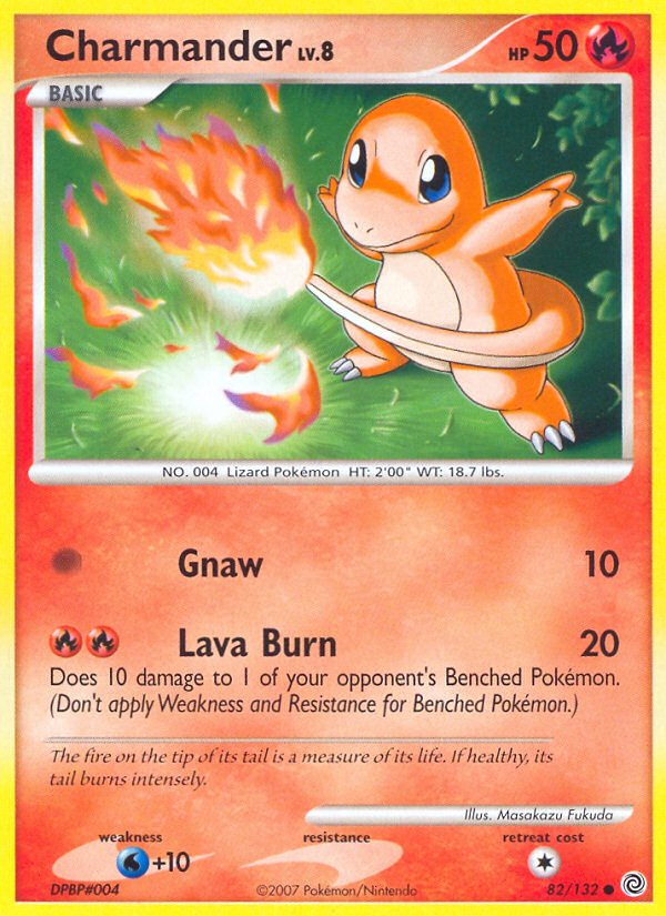 Charmander (82/132) [Diamond & Pearl: Secret Wonders] - Dark Crystal Cards