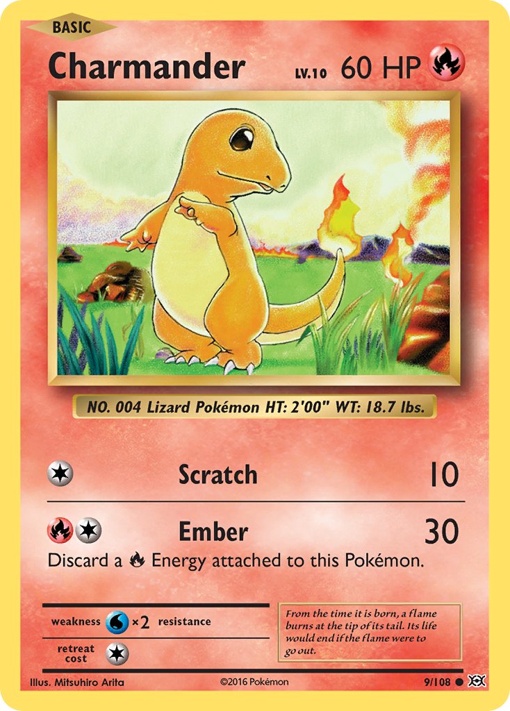 Charmander (9/108) [XY: Evolutions] - Dark Crystal Cards