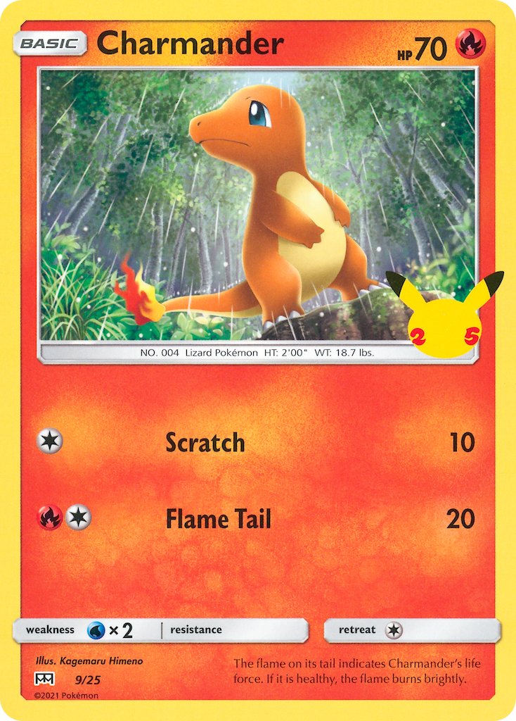 Charmander (9/25) [McDonald's 25th Anniversary] - Dark Crystal Cards