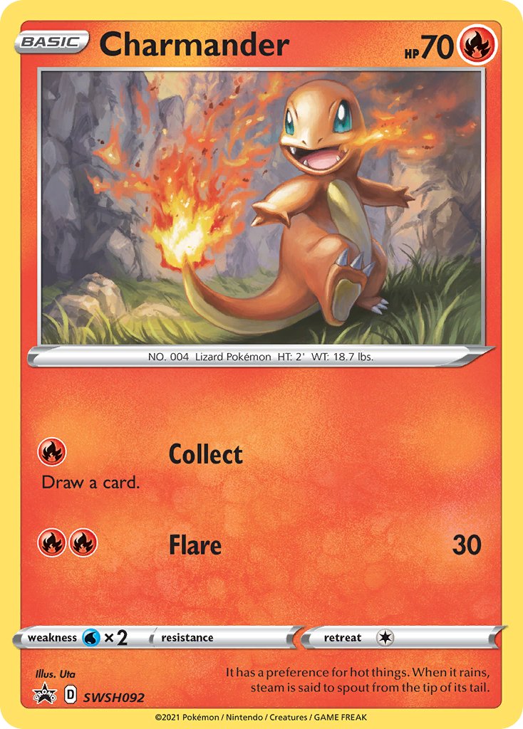 Charmander (SWSH092) [Sword & Shield: Black Star Promos] - Dark Crystal Cards