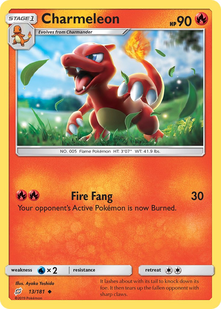 Charmeleon (13/181) [Sun & Moon: Team Up] - Dark Crystal Cards