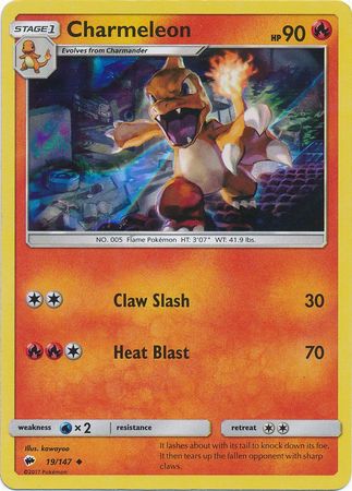 Charmeleon (19/147) (Premium Collection Promo) [Sun & Moon: Burning Shadows] - Dark Crystal Cards