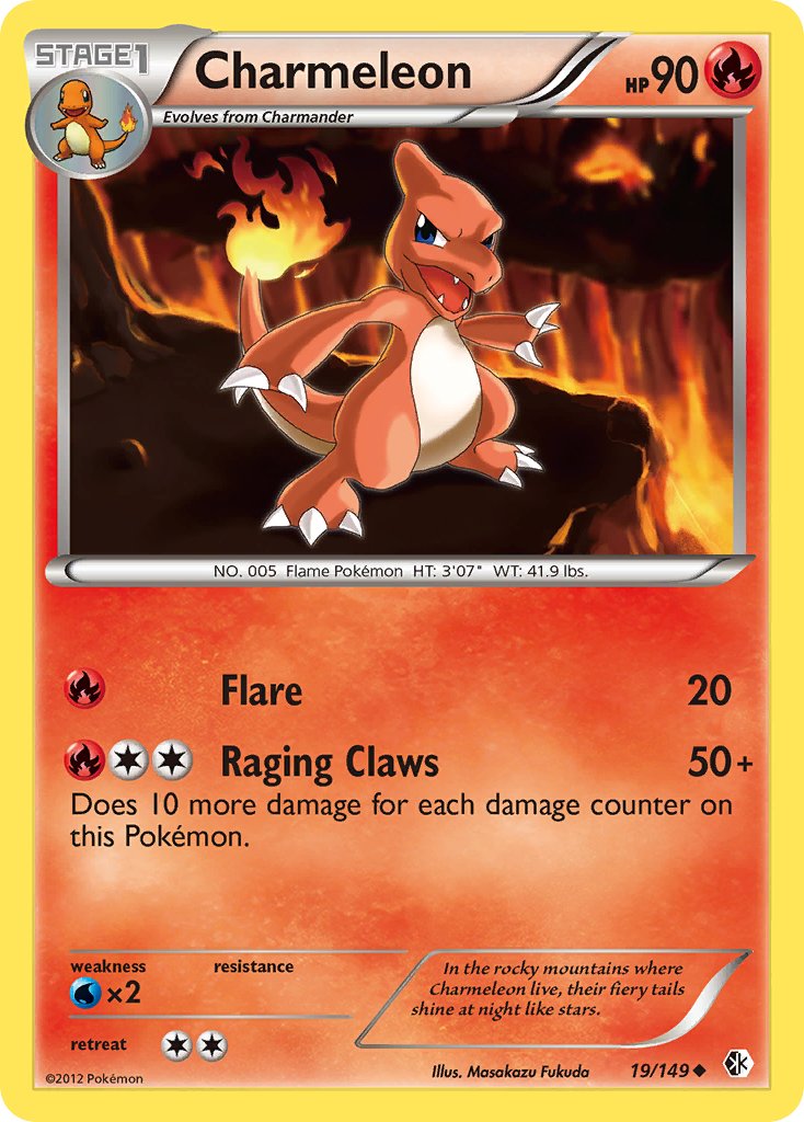 Charmeleon (19/149) [Black & White: Boundaries Crossed] - Dark Crystal Cards