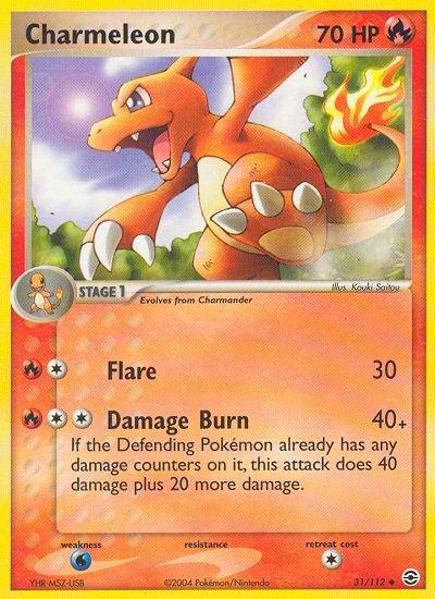 Charmeleon (31/112) [EX: FireRed & LeafGreen] - Dark Crystal Cards