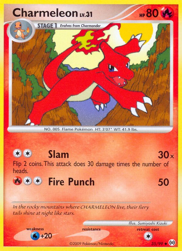 Charmeleon (35/99) [Platinum: Arceus] - Dark Crystal Cards