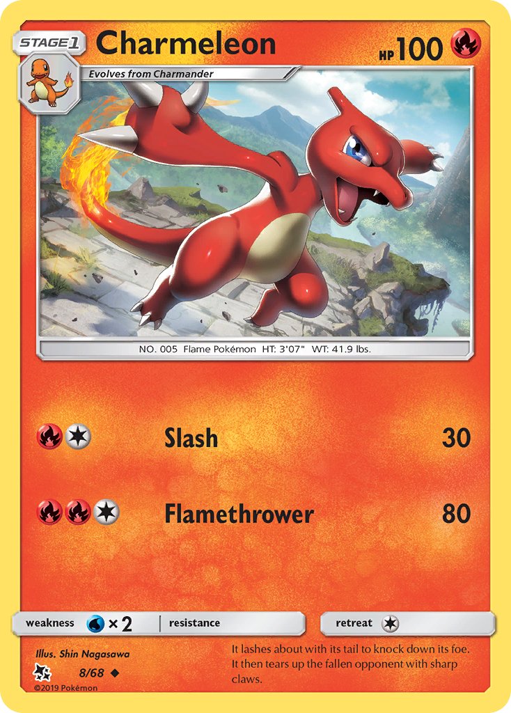 Charmeleon (8/68) [Sun & Moon: Hidden Fates] - Dark Crystal Cards