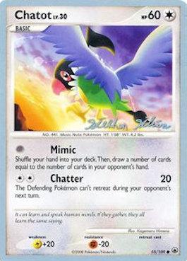 Chatot (55/100) (Luxdrill - Stephen Silvestro) [World Championships 2009] - Dark Crystal Cards