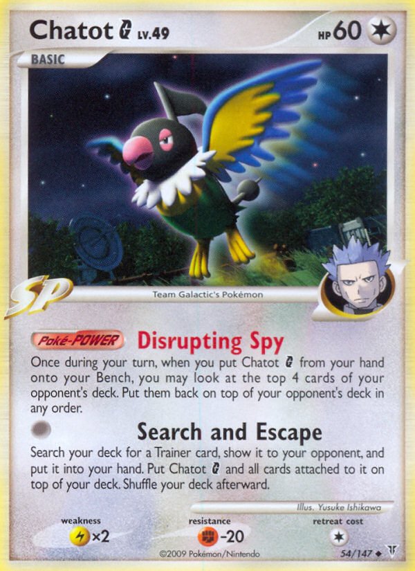 Chatot G (54/147) [Platinum: Supreme Victors] - Dark Crystal Cards