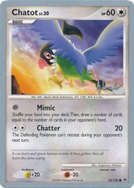 Chatot LV.30 (55/100) (Empotech - Dylan Lefavour) [World Championships 2008] - Dark Crystal Cards