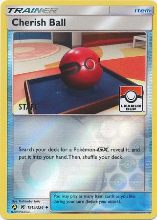 Cherish Ball (191a/236) (League Promo Staff) [Sun & Moon: Unified Minds] - Dark Crystal Cards