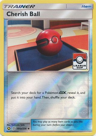 Cherish Ball (191a/236) (League Promo) [Sun & Moon: Unified Minds] - Dark Crystal Cards