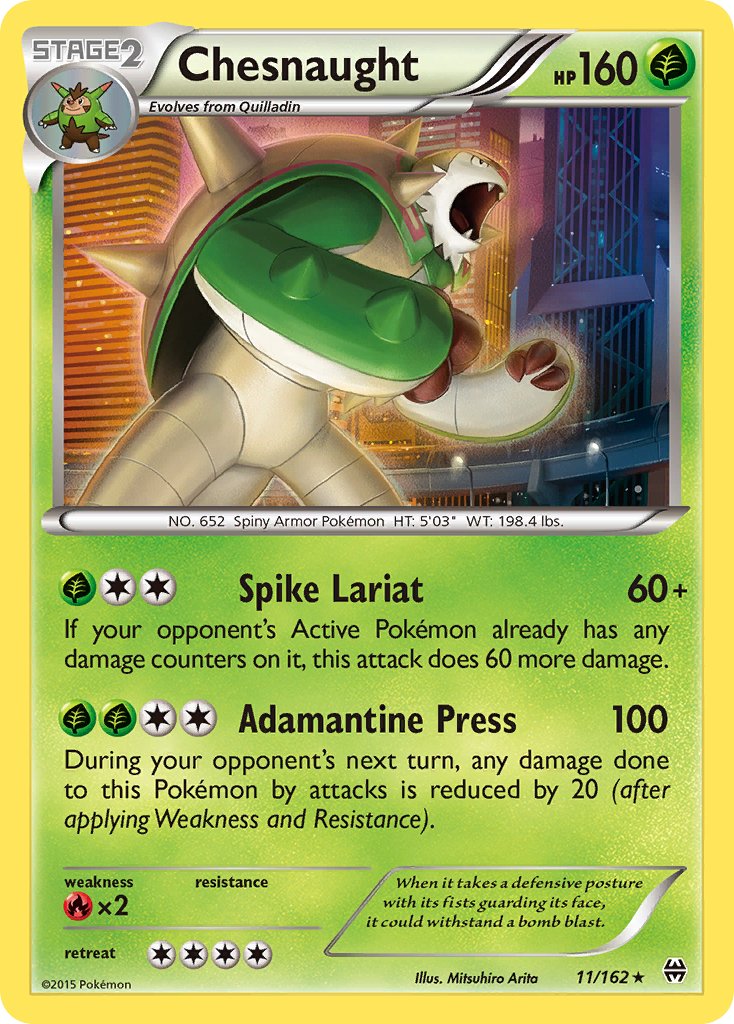 Chesnaught (11/162) [XY: BREAKthrough] - Dark Crystal Cards