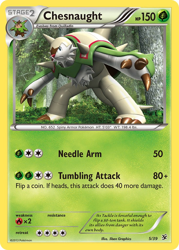 Chesnaught (5/39) [XY: Kalos Starter Set] - Dark Crystal Cards