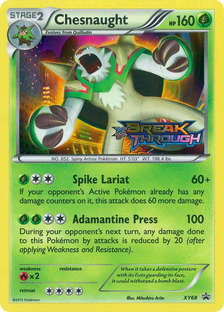 Chesnaught (XY68) [XY: Black Star Promos] - Dark Crystal Cards