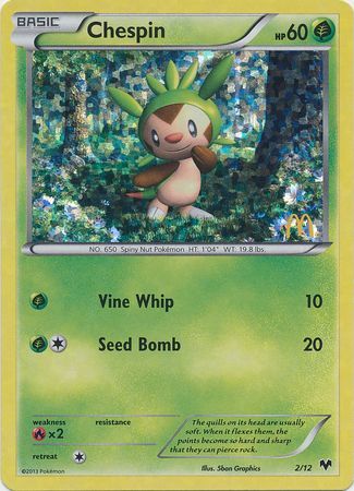 Chespin (2/12) [McDonald's Promos: 2014 Collection] - Dark Crystal Cards