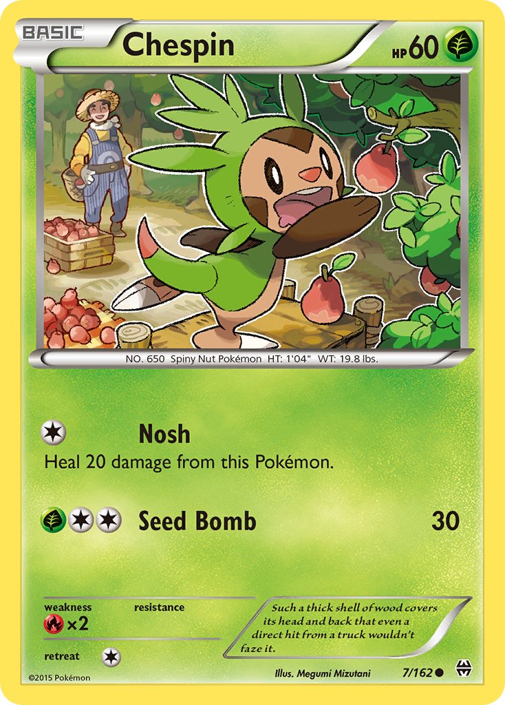 Chespin (7/162) [XY: BREAKthrough] - Dark Crystal Cards