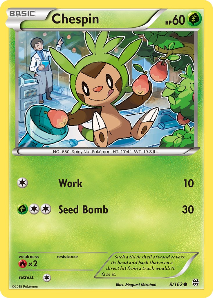 Chespin (8/162) [XY: BREAKthrough] - Dark Crystal Cards