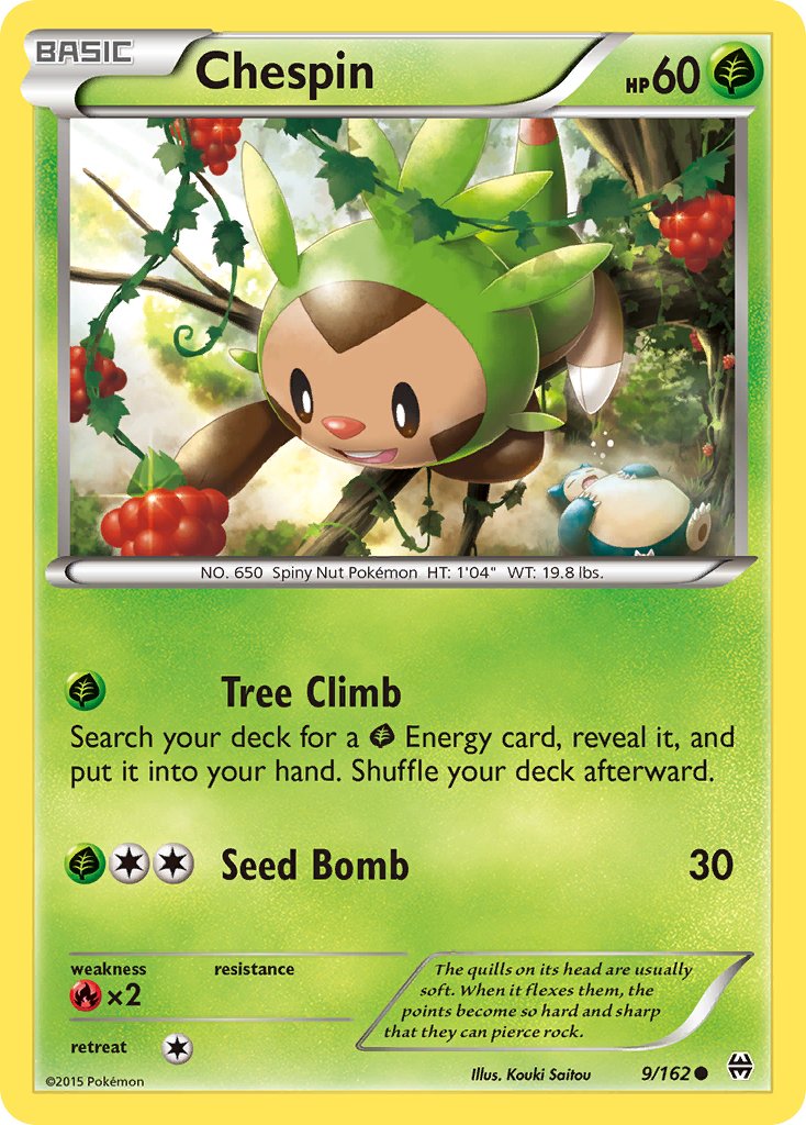 Chespin (9/162) [XY: BREAKthrough] - Dark Crystal Cards